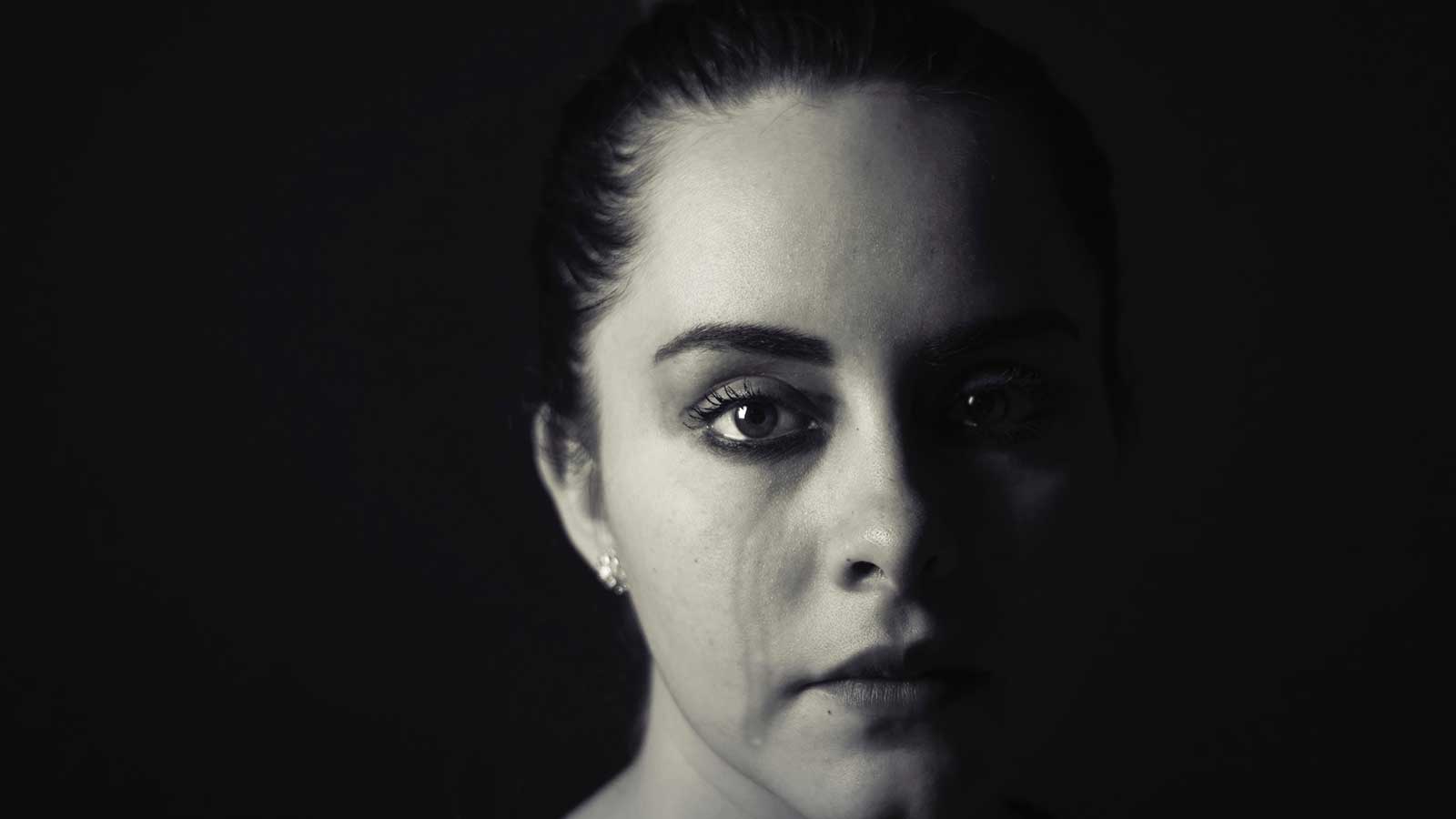 woman crying